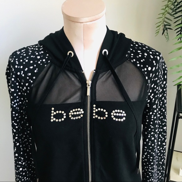 bebe Tops - Bebe Black Large Sweatshirt